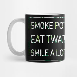 Smoke Pot Eattwat Smile A Lot Herb Mug